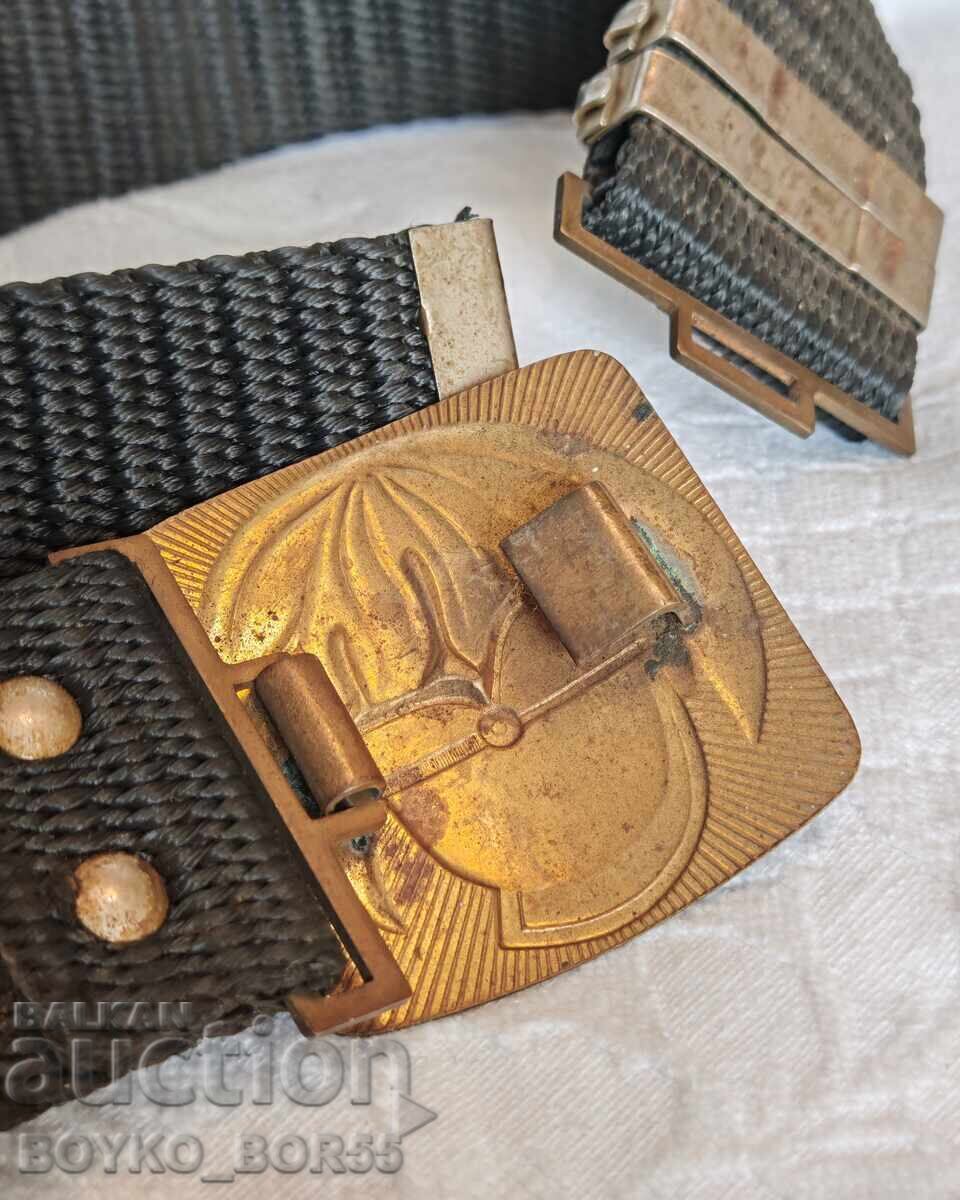 Рядък Български Параден Соц Пожарникарски Колан 1970те г - 5