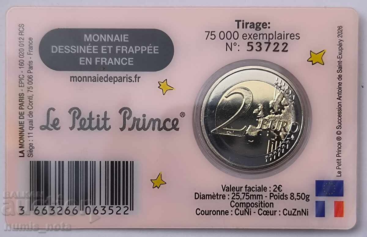 ФРАНЦИЯ 2 евро 2026 Малкият принц с цена € 20.00 | 39.12 лв. ФРАНЦИЯ 2 евро 2026 Малкият принц с цена € 20.00 | 39.12 лв.