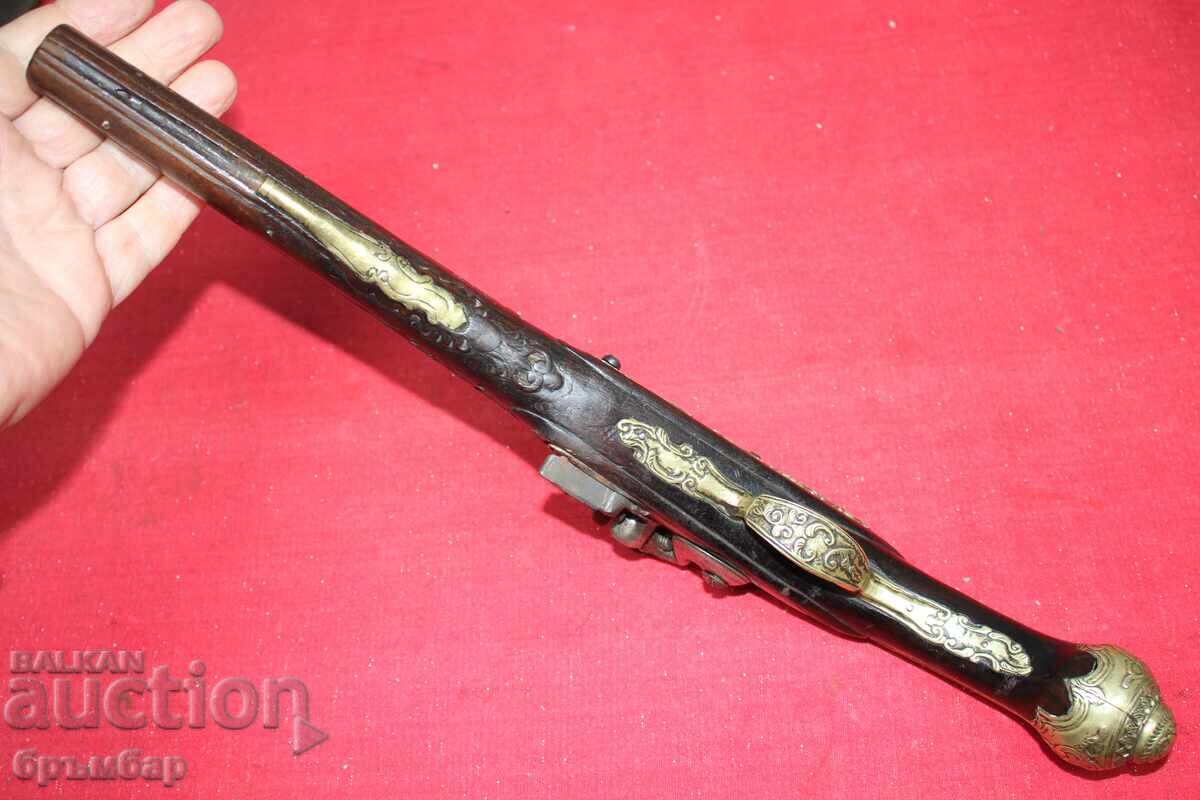 Auction  Balkan Ottoman flintlock pistol. Beautiful