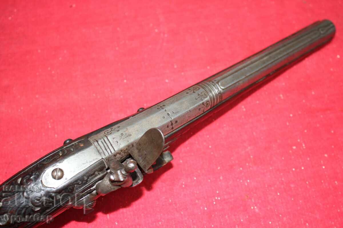 Balkan Ottoman flintlock pistol. Beautiful - 5