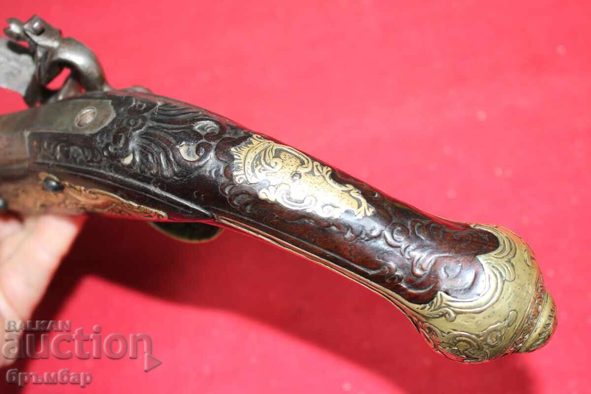 Balkan Ottoman flintlock pistol. Beautiful - 6