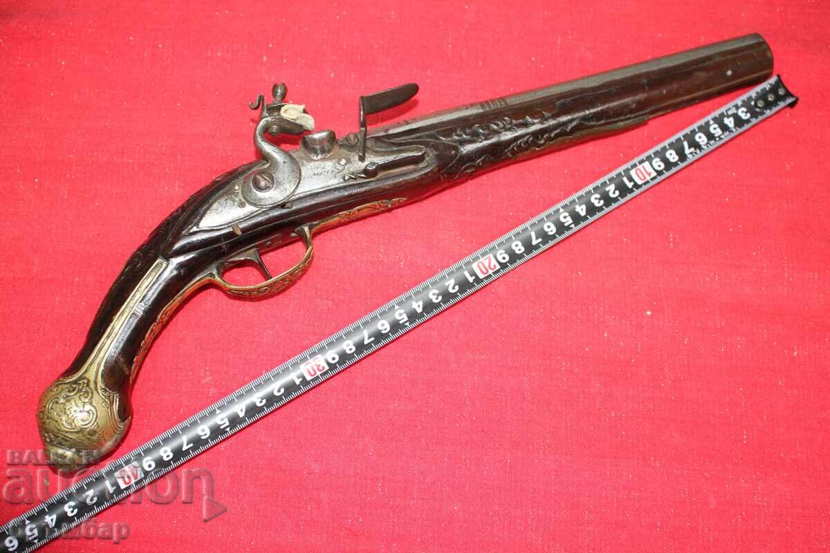 Balkan Ottoman flintlock pistol. Beautiful Balkan Ottoman flintlock pistol. Beautiful