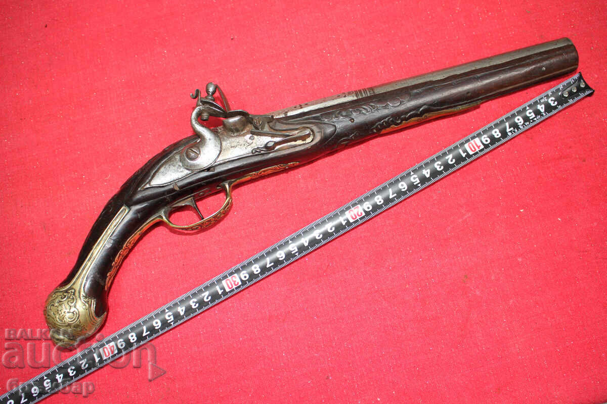 Balkan Ottoman flintlock pistol. Beautiful