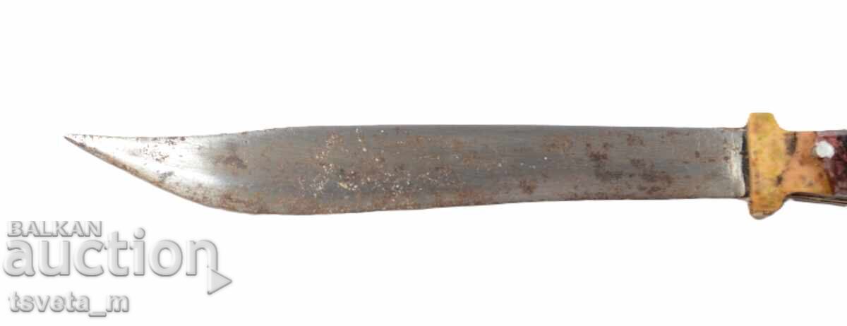 Старинен нож с гравюра на риба - 6