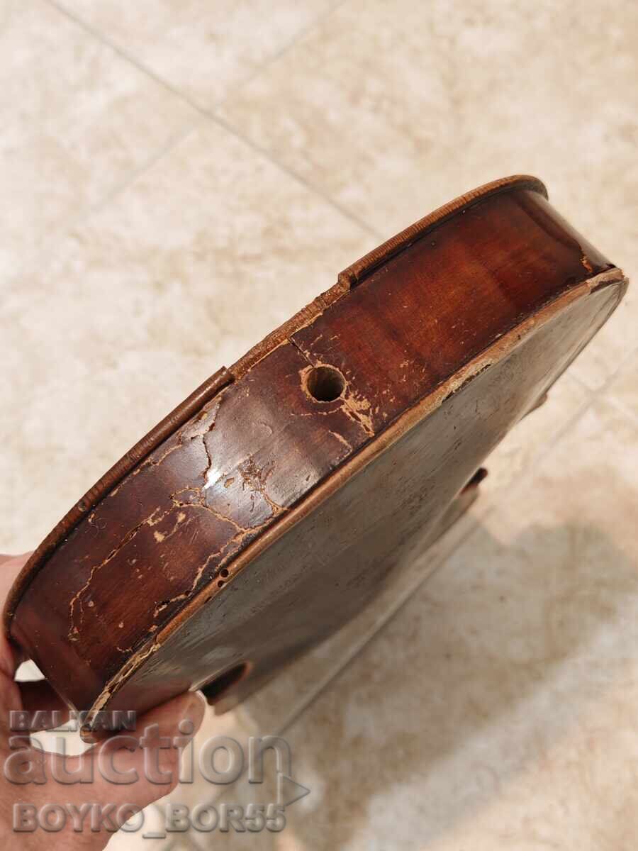 Σώμα βιολιού αντίκα για ανταλλακτικά - 5