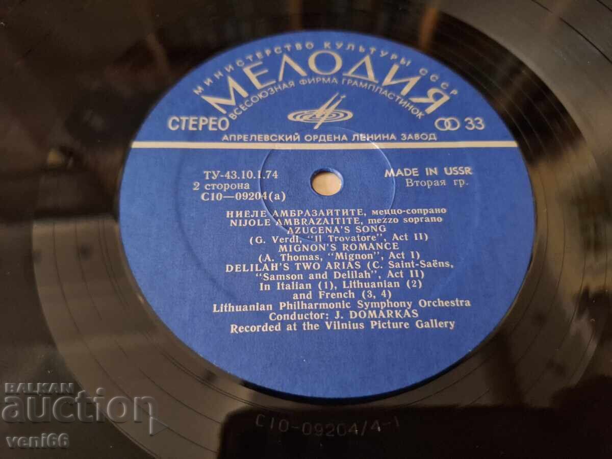 Licitație Disc de gramofon - Niele Amberzaitė