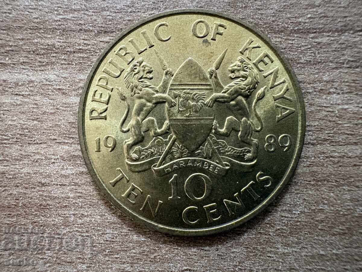 Kenya - 10 cenți (1989)