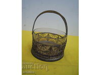 SILVER PLATED FILIGREE BONBONNIERE