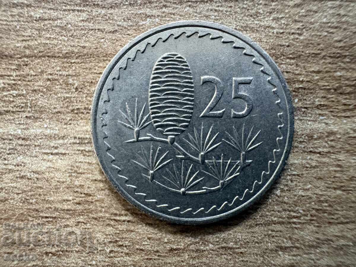 Cyprus - 25 mils (1977)