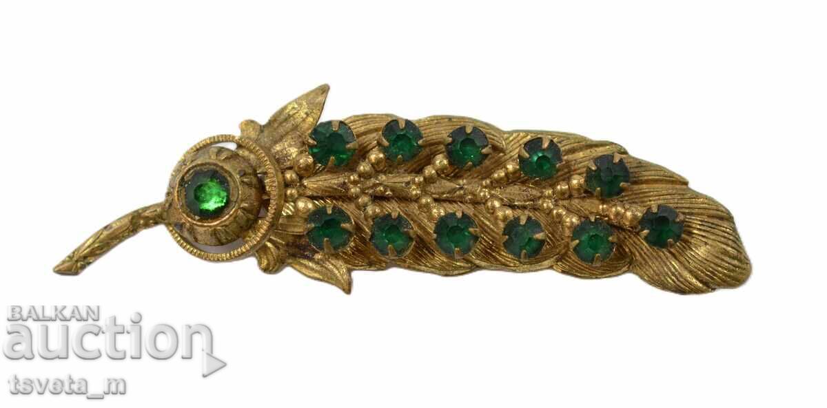 Broșă antică în formă de pană