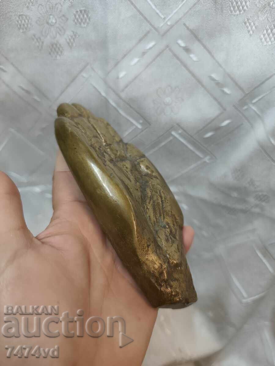 Livrarea Sculptură autentică din bronz „Mâna" - extrem de masivă