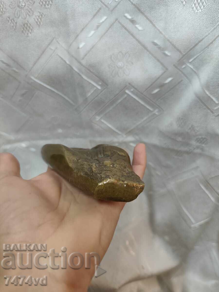 Sculptură autentică din bronz „Mâna" - extrem de masivă - 6