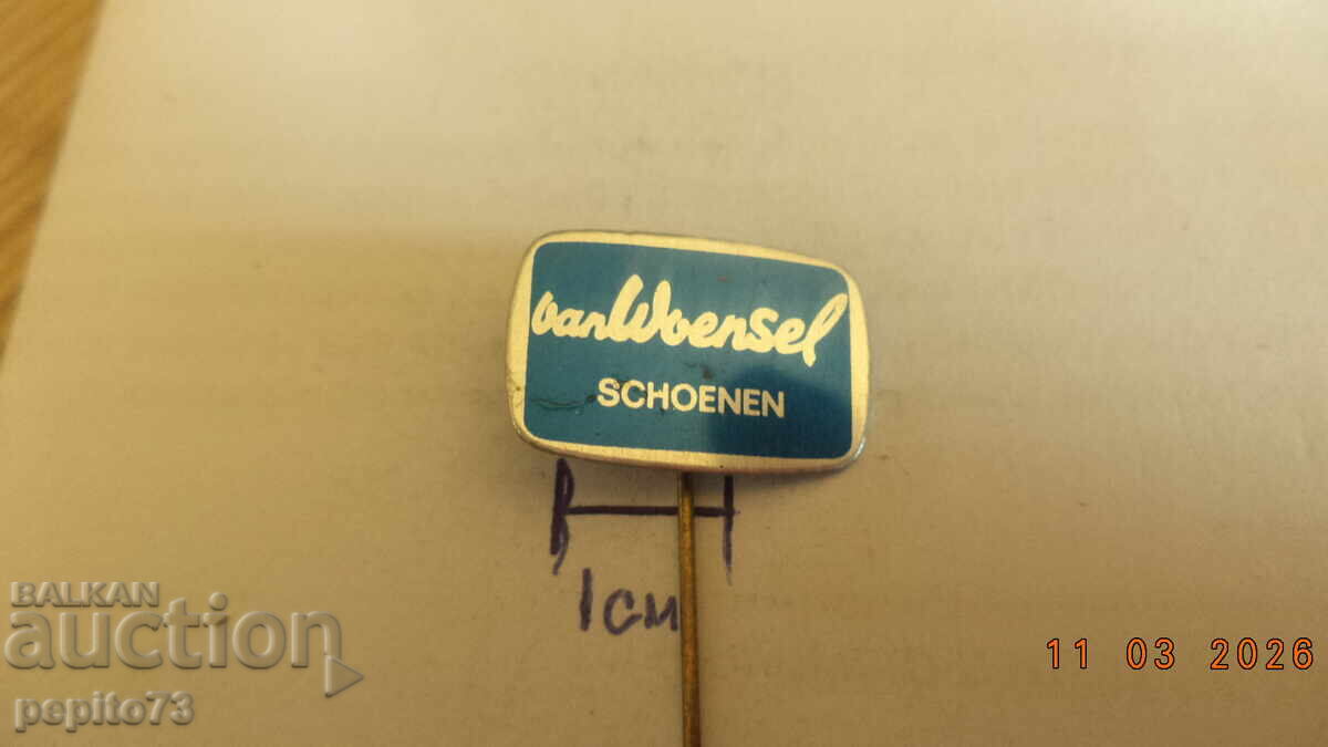 значка рекламна, Van Woensel,компания за обувки с цена € 1.00 | 1.96 лв.