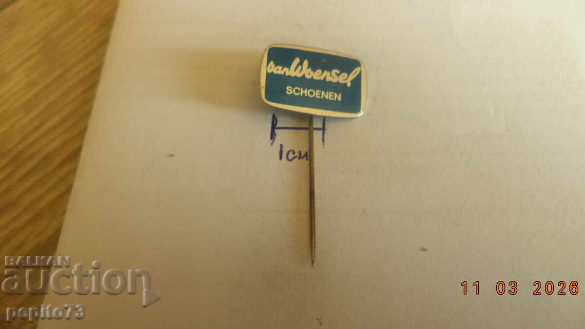 Аукцион значка рекламна, Van Woensel,компания за обувки
