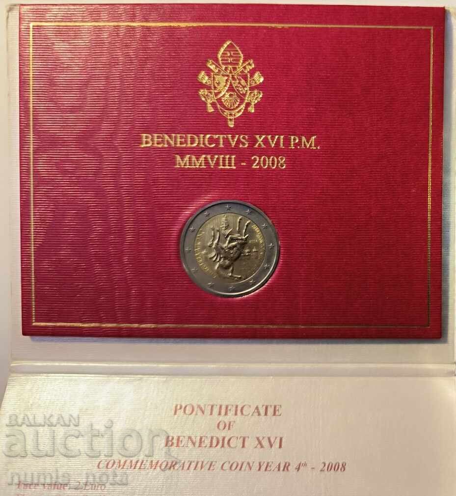 Vatican 2 euro 2008 Sfântul Apostol Pavel cu preț € 120.00 | 234.70 BGN