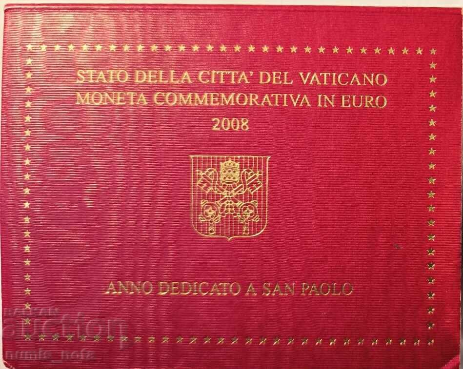 Licitație Vatican 2 euro 2008 Sfântul Apostol Pavel