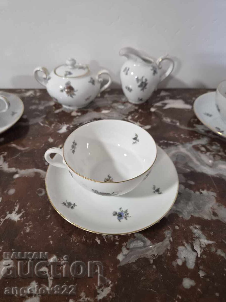 Немски порцеланов сервиз за чай кафе ROSENTHAL - 5 Немски порцеланов сервиз за чай кафе ROSENTHAL - 5