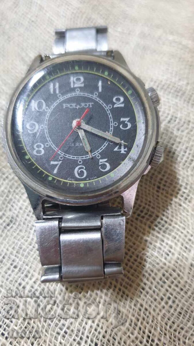 Ceas de mână rusesc Poljot cu alarmă - 6