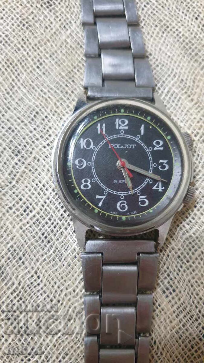 Ceas de mână rusesc Poljot cu alarmă