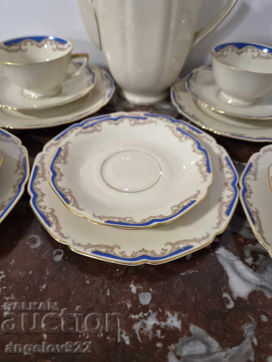 Auction Bavarian porcelain coffee set Heinrich&Co Auction Bavarian porcelain coffee set Heinrich&Co