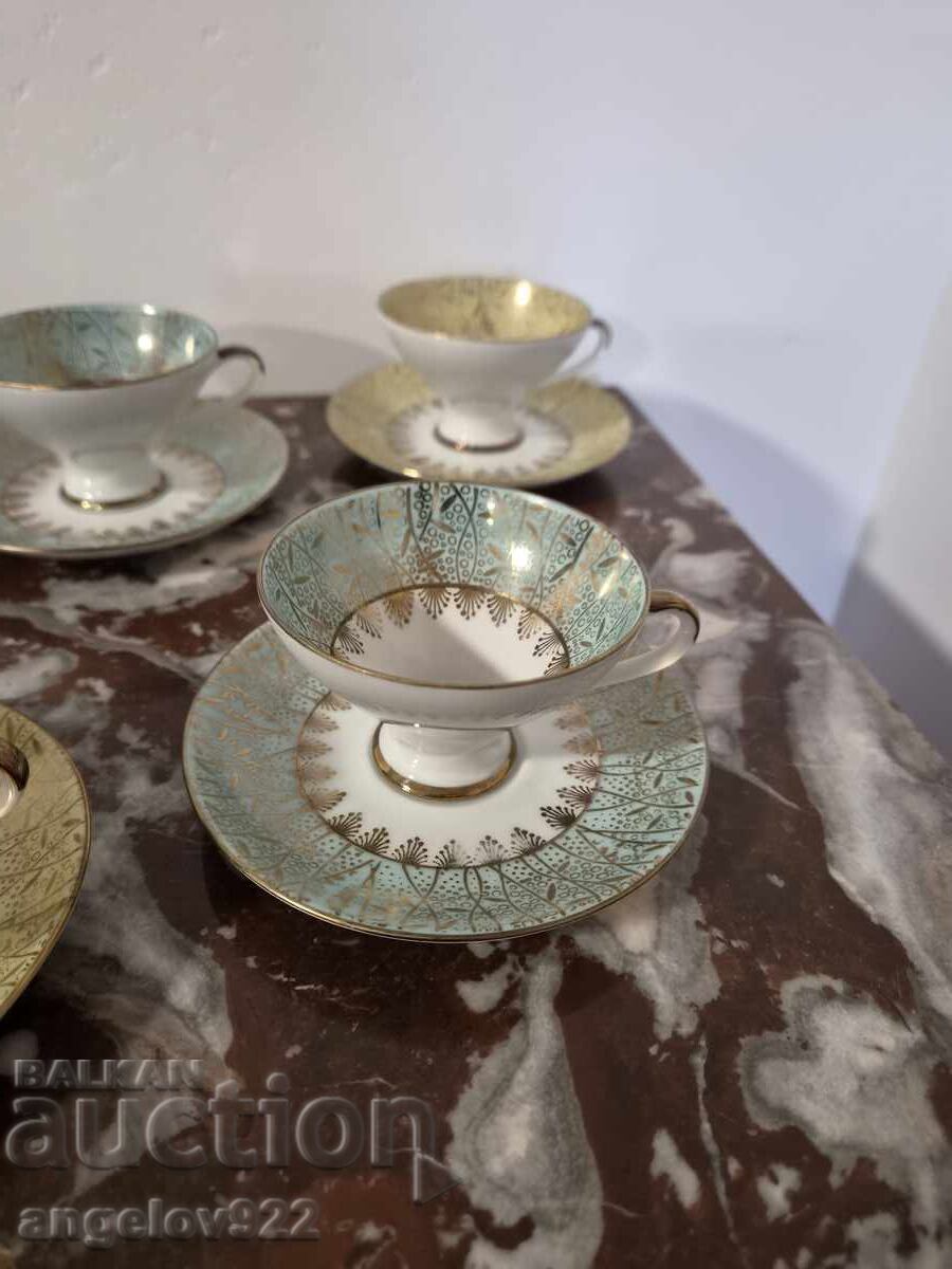 Παράδοση Βαυαρικά πορσελάνινα φλιτζάνια καφέ BAREUTHER