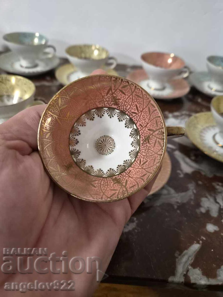 Βαυαρικά πορσελάνινα φλιτζάνια καφέ BAREUTHER - 5