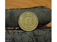 1 φράγκο Γαλλίας 1938 γυαλιστερό