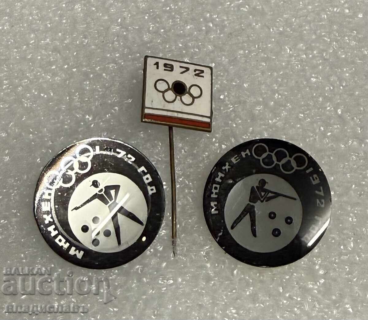 lot de insigne olimpice 1972 München