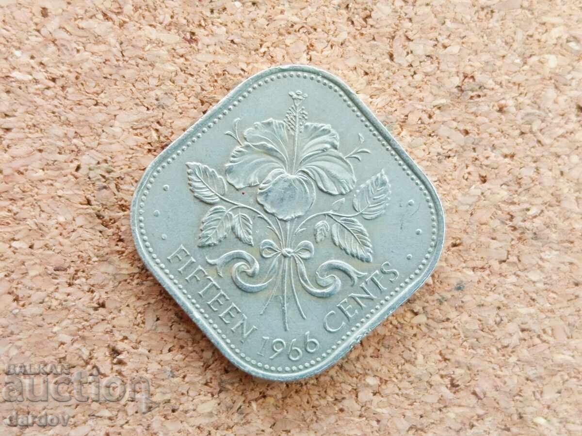 Μπαχάμες, 15 σεντς 1966