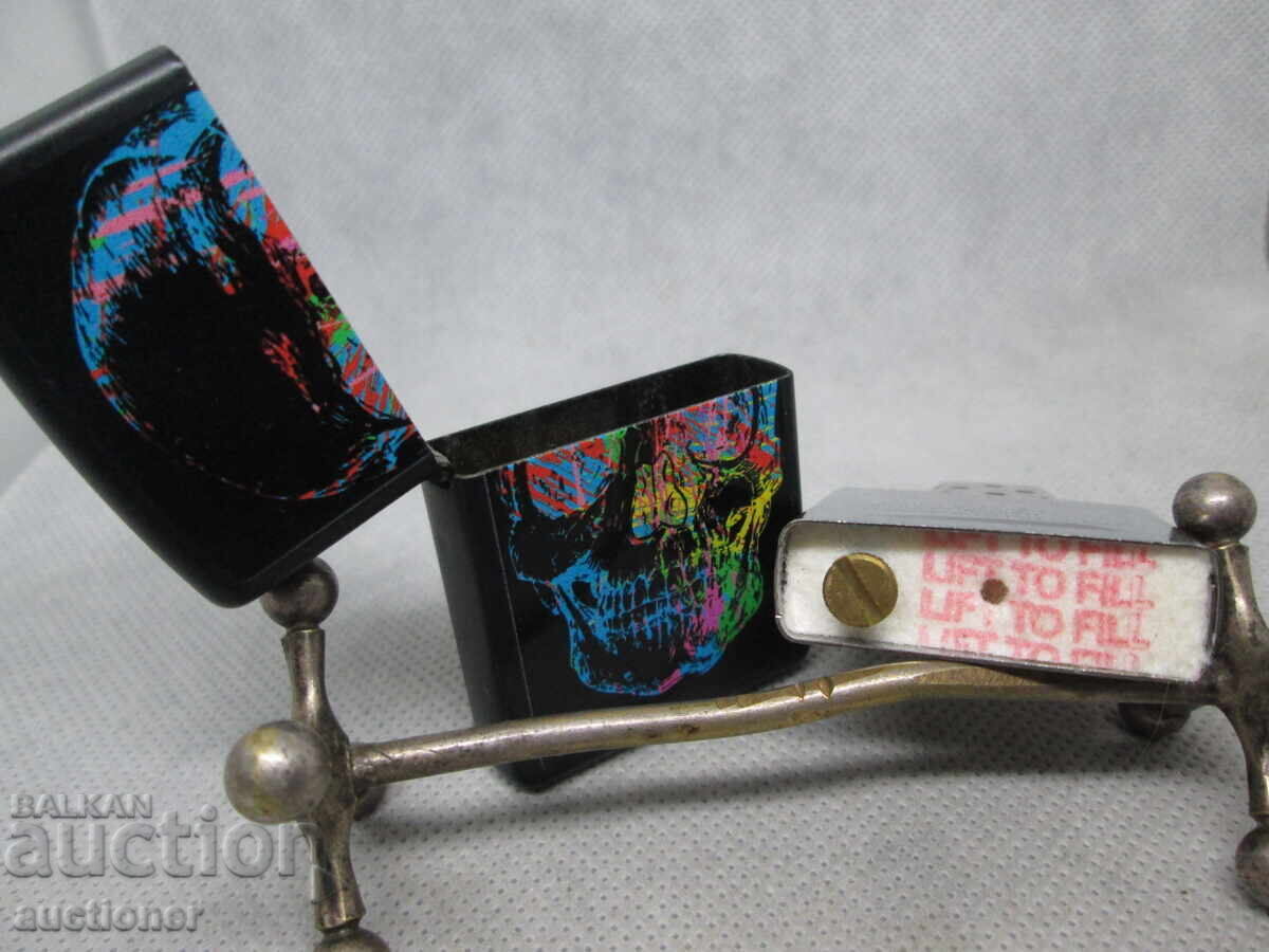 Δημοπρασία ΝΕΟ ZIPPO ΑΝΑΠΤΗΡΑΣ ARTISTIC COLORFUL SKULL 28042