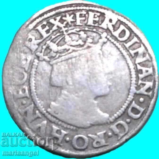 3 Kreuzer 1552 Austria Ferdinand I Vienna 1.85g Silver - 5