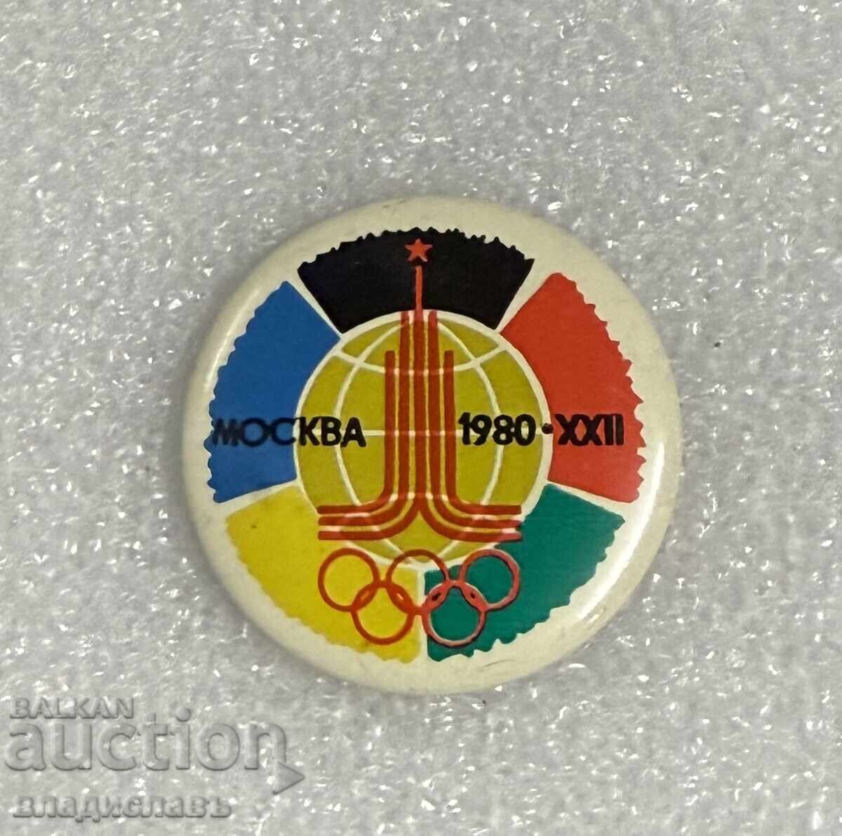 Olimpiĭska znachka SSSR 1980 Moskva