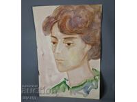 Stara Maĭstorska risunka kartina akvarel portret mŭzh