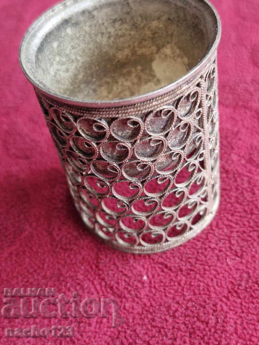 Antique filigree cup with price € 5.00 | 9.78 BGN