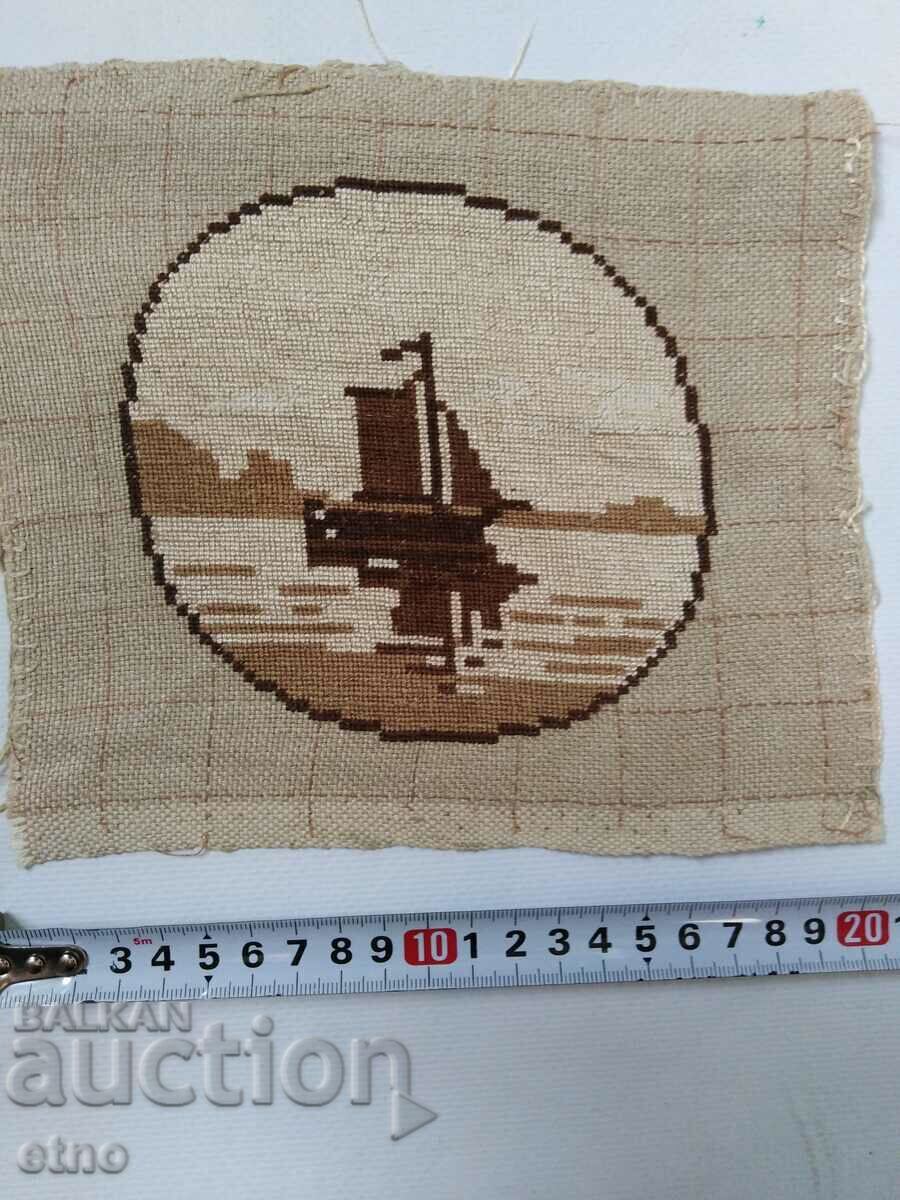 TAPISERI VECHI „Barcă cu pânze”, CUUSATE MÂNĂ