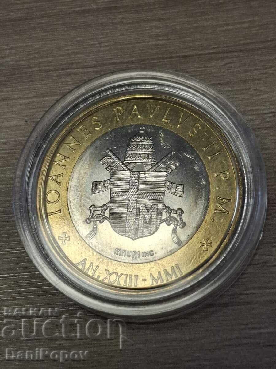 Ватикан 1000 лири, 2001 с цена € 12.00 | 23.47 лв. Ватикан 1000 лири, 2001 с цена € 12.00 | 23.47 лв.