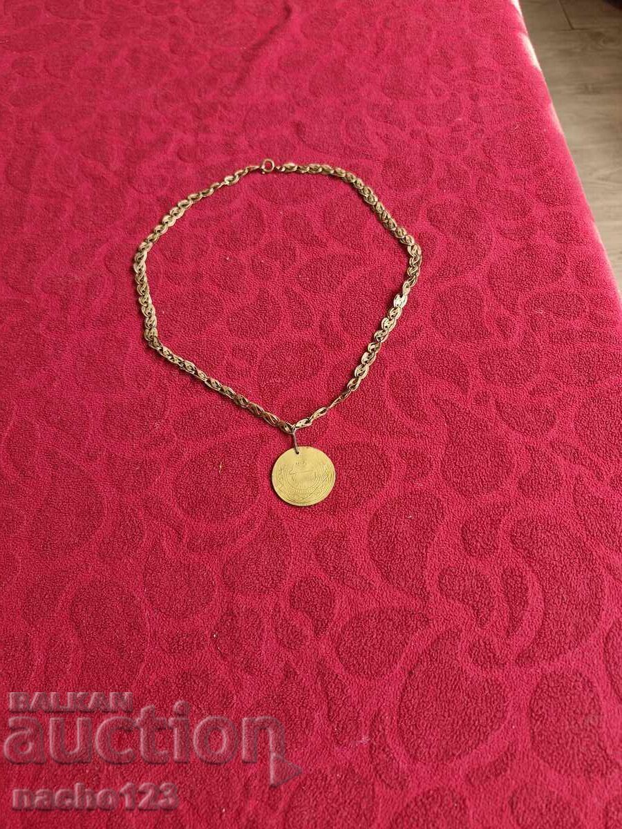 Autentic cordon placat cu aur