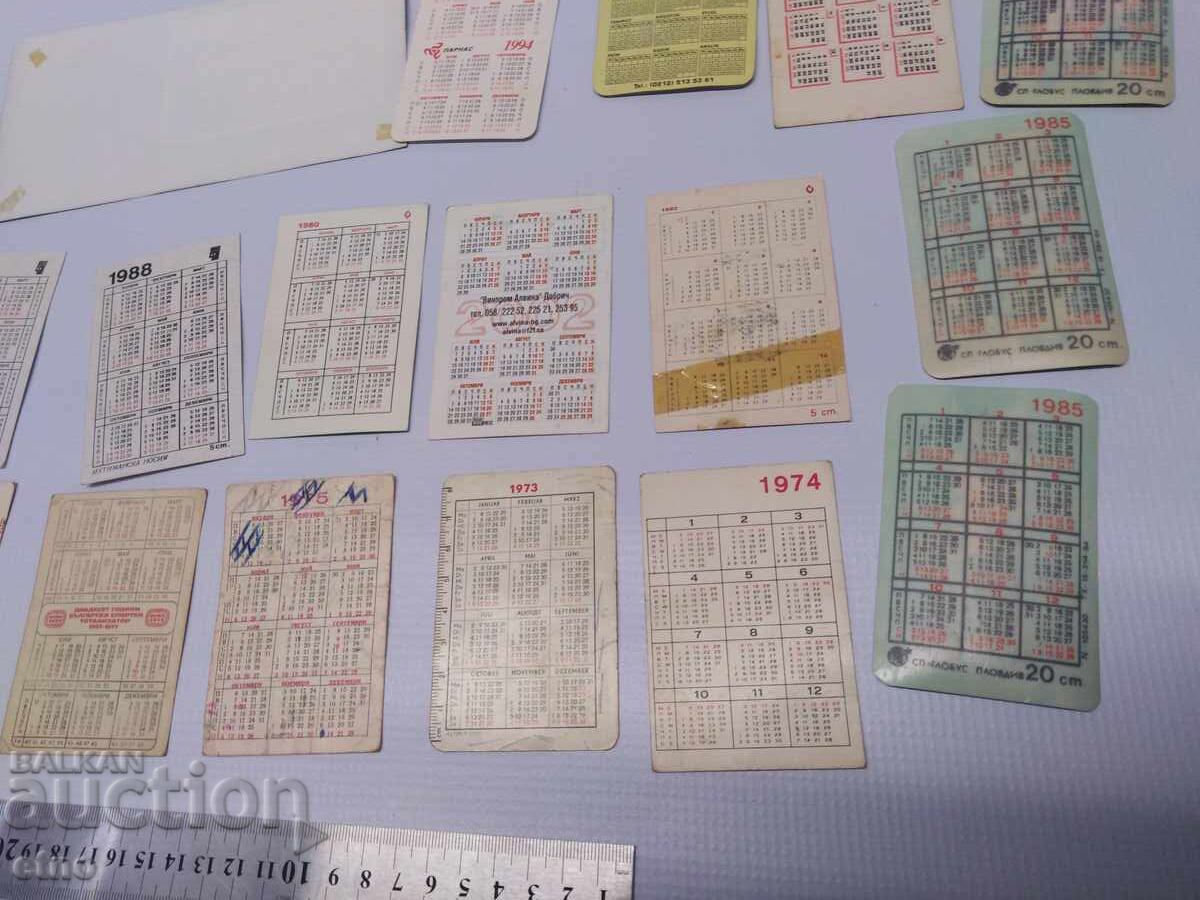 OLD CALENDARS - 20 PIECES collection - 5 OLD CALENDARS - 20 PIECES collection - 5