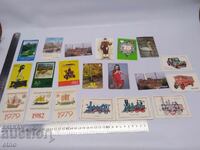 CALENDARE VECHI - 20 BUCĂȚI, Calendar, calendar