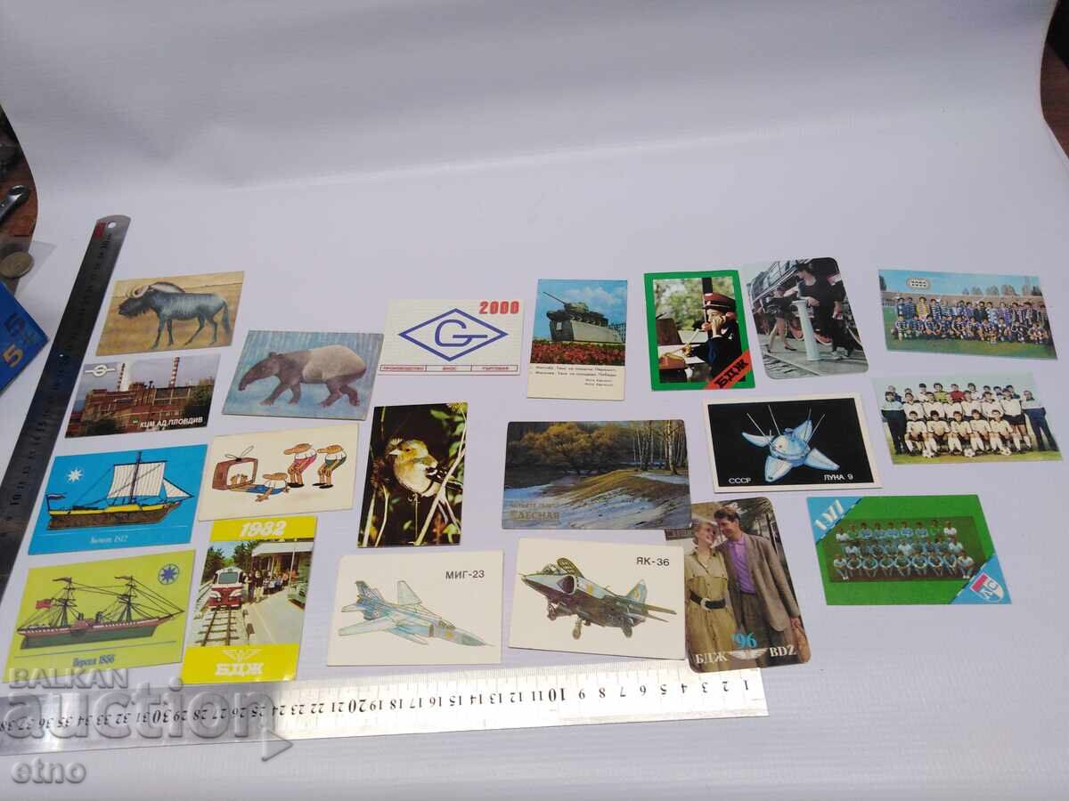 CALENDARE VECHI - 20 BUCĂȚI, Calendar, calendar