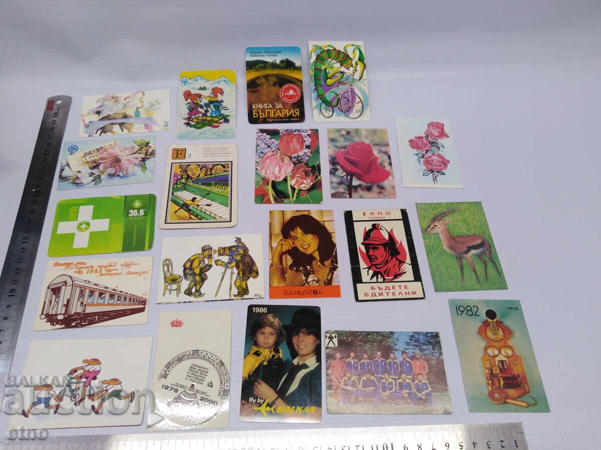 OLD CALENDARS - 20 PIECES, Calendar, calendar