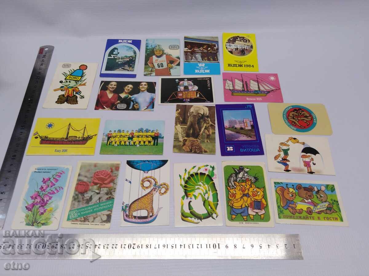 OLD CALENDARS - 20 PIECES, Calendar, calendar