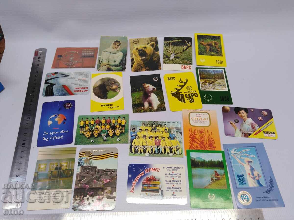 OLD CALENDARS - 20 PIECES, Calendar, calendar