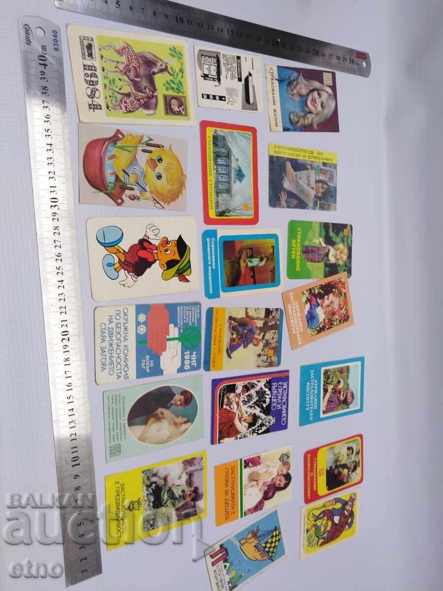 CALENDARE VECHI - 20 BUCĂȚI, Calendar, calendar CALENDARE VECHI - 20 BUCĂȚI, Calendar, calendar