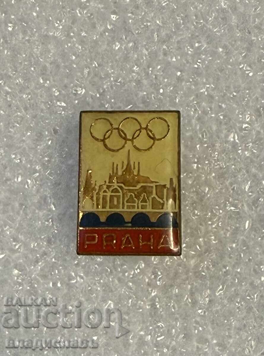 олимпийска значка Прага Чехия олимпийска значка Прага Чехия