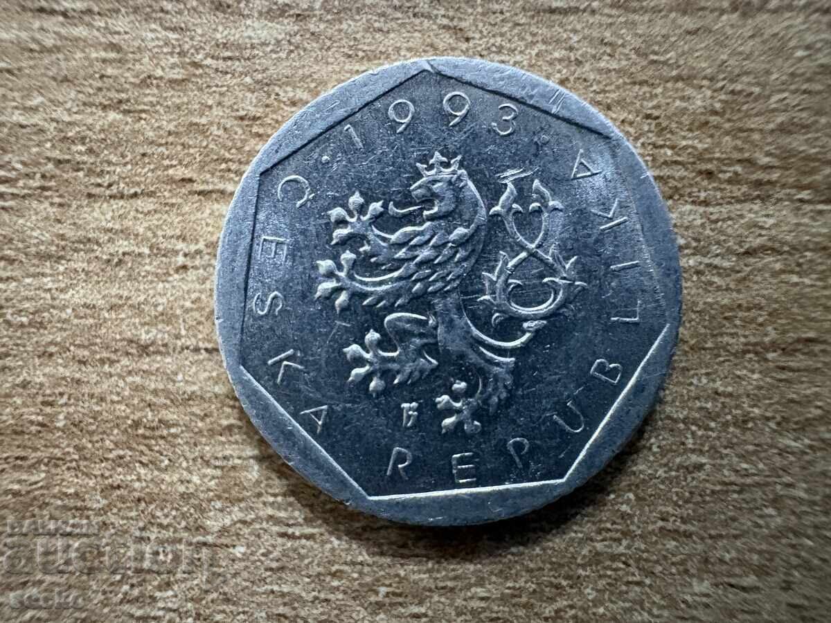 Cehia - 20 haleri (1993) - M.D. 'b' (b cu coroană) - Jablonec cu preț € 0.08 | 0.16 BGN