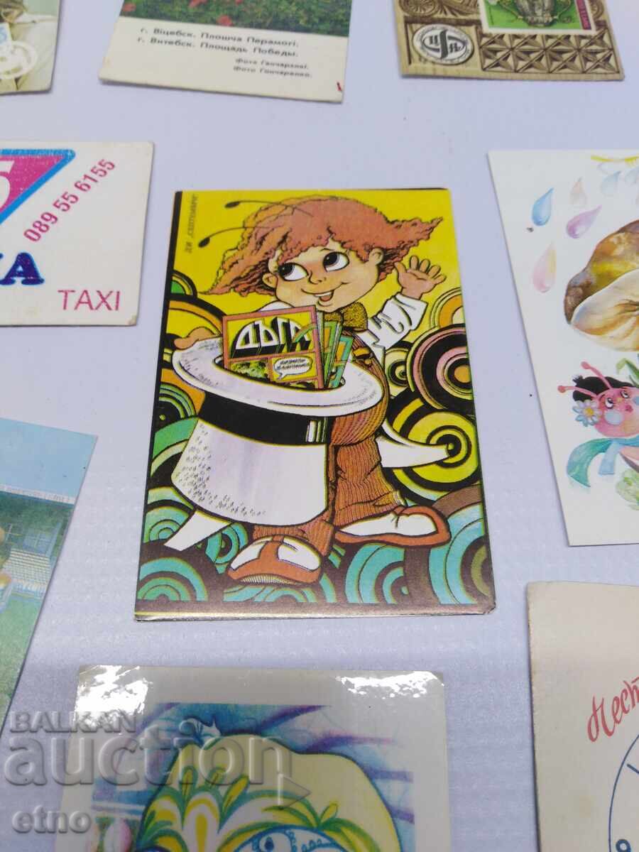 OLD CALENDARS - 20 PIECES, Calendar, calendar, rainbow with price € 0.01 | 0.02 BGN