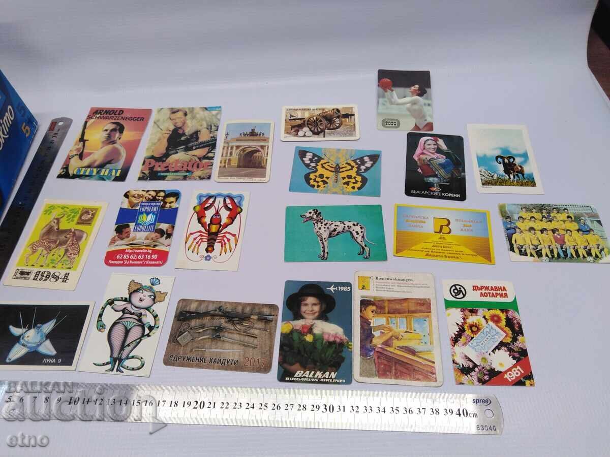CALENDARE VECHI - 20 BUCĂȚI, Calendar, calendar