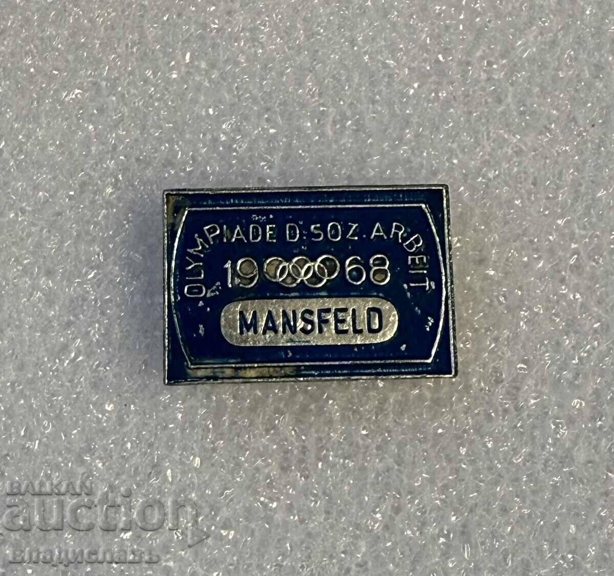 Insignă olimpică 1968