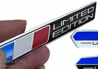 New emblems France "Limited Edition" - 110 mm./15 mm with price € 8.00 | 15.65 BGN New emblems France "Limited Edition" - 110 mm./15 mm with price € 8.00 | 15.65 BGN